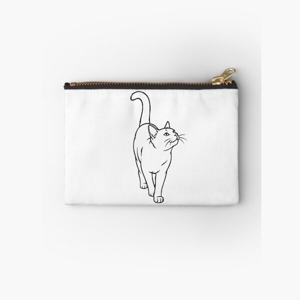 Item preview, Curious Cat – Walking Cat Illustration designed and sold by ArtPer-design.