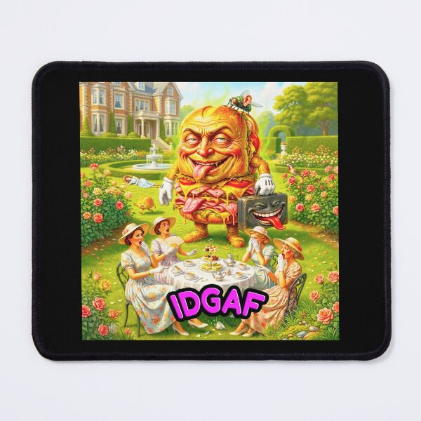 Item preview, IDGAF Funny Burger Surreal Dark designed and sold by OmniaGlobal.