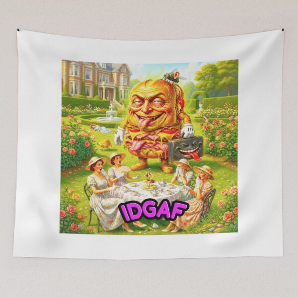 Item preview, IDGAF Funny Burger Surreal Dark designed and sold by OmniaGlobal.