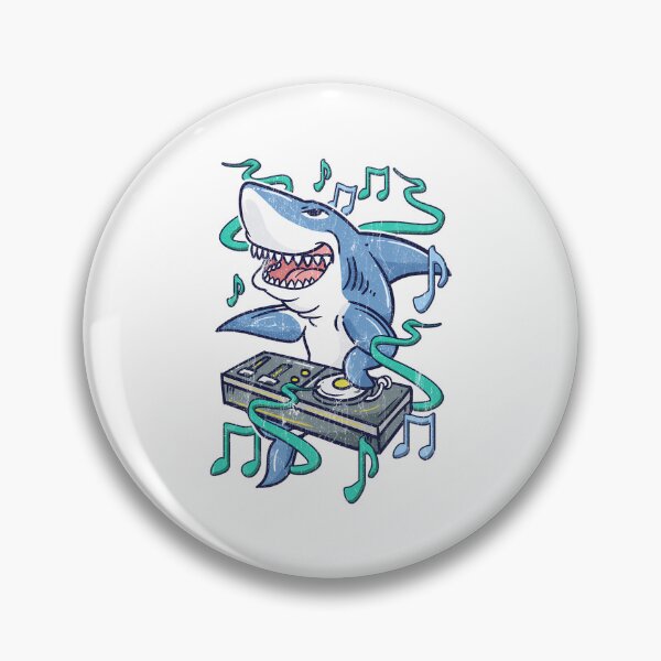 Item preview, Funny Shark Dj - Party Dance Club - Disk Jockey Edm Music designed and sold by TondaDasilva.