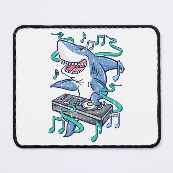 Item preview, Funny Shark Dj - Party Dance Club - Disk Jockey Edm Music designed and sold by TondaDasilva.