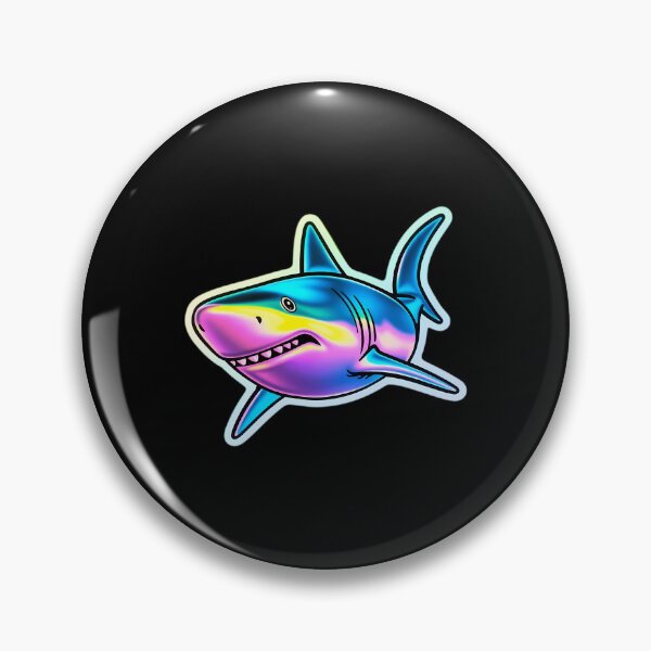Item preview, Iridescent Great White Shark Vinyl Sticker designed and sold by TondaDasilva.
