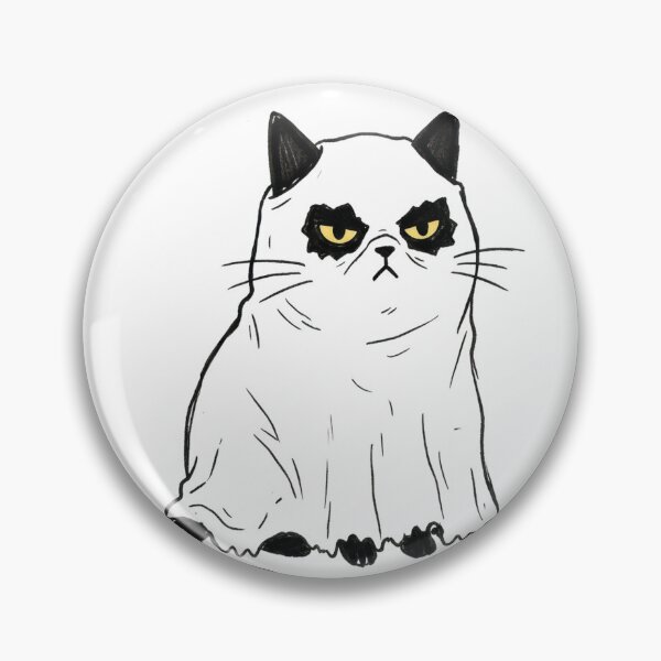 Item preview, Halloween black cat in ghost mask designed and sold by filigreedigital.