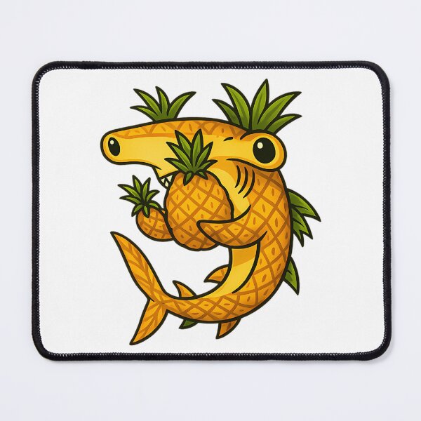 Item preview, Fruit Pineapple Shark Vinyl Sticker  Water-Resistant  5-Inch Cute Aesthetic Decals designed and sold by TondaDasilva.