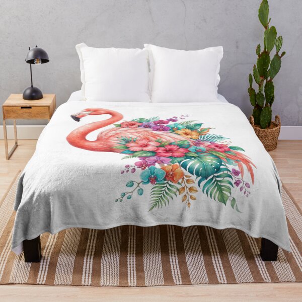 Item preview, Tropical Flamingo Botanical Art designed and sold by ImageryLoom.