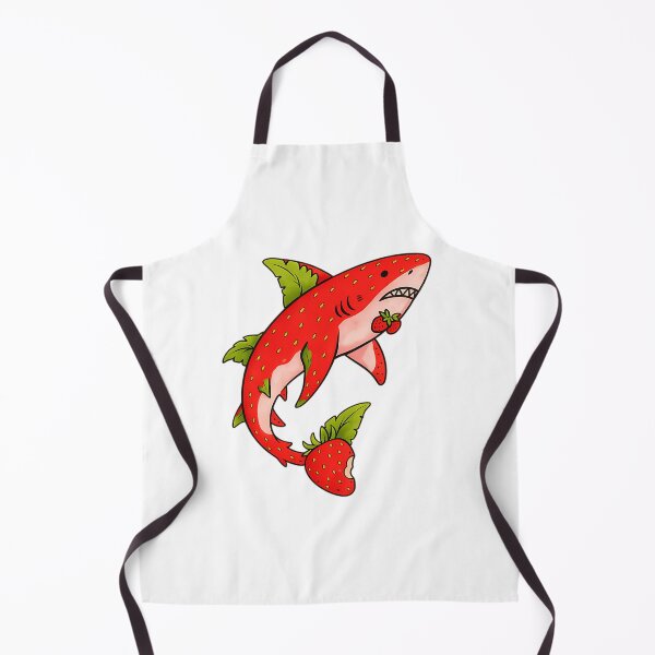 Item preview, Fruit Strawberry Shark Vinyl Sticker Water-Resistant 5-Inch Cute Aesthetic Decals designed and sold by TondaDasilva.
