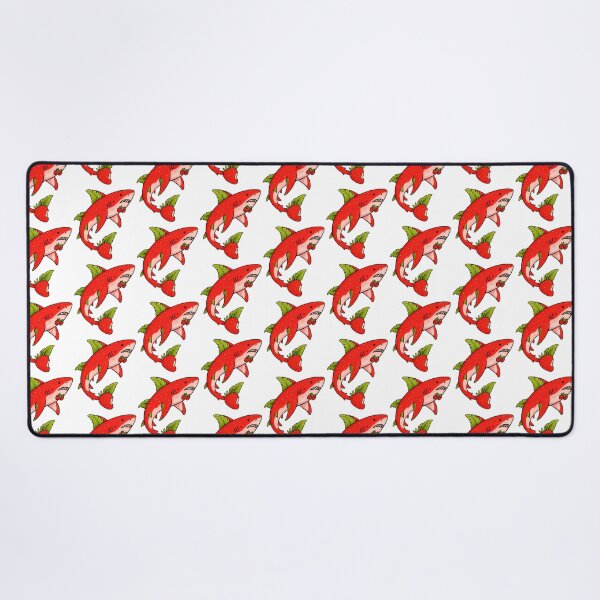 Item preview, Fruit Strawberry Shark Vinyl Sticker  Water-Resistant  5-Inch Cute Aesthetic Decals designed and sold by TondaDasilva.