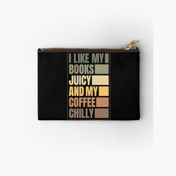 Item preview, Juicy Books Chilly Coffee Retro Typography – Book Lover Coffee Lover Design designed and sold by Chonkz.