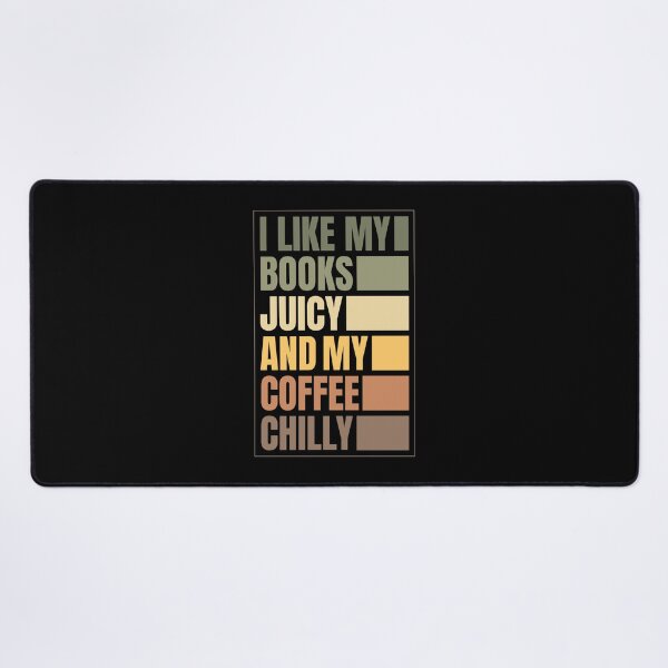 Item preview, Juicy Books Chilly Coffee Retro Typography – Book Lover Coffee Lover Design designed and sold by Chonkz.