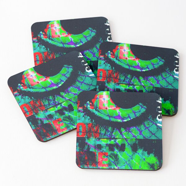 Item preview, EYES ON THE PRIZE – Neon Experimental Poster | Psychedelic Abstract Graphic Art | Alternative Wall Print designed and sold by angelinarfl.