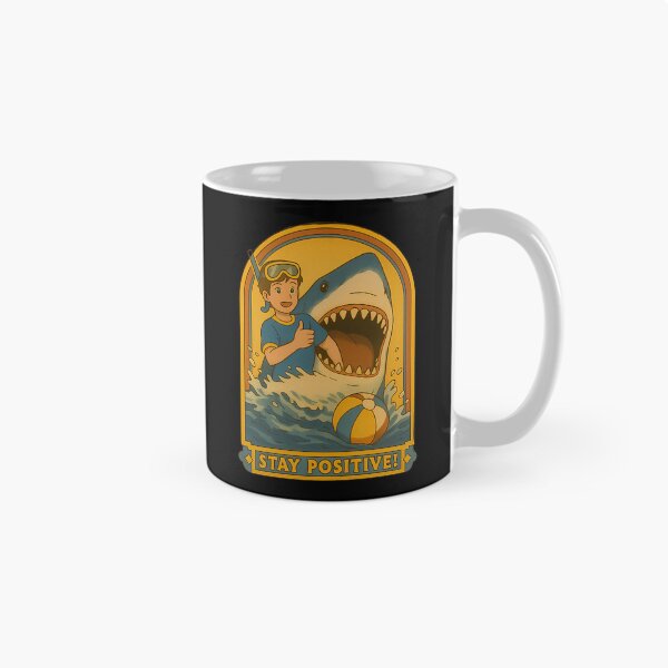 Item preview, Positive Vintage Funny Vinyl Shark  designed and sold by TondaDasilva.