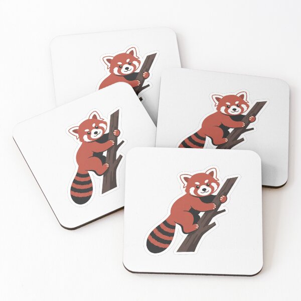 Item preview, Cute Red Panda Climbing A Tree designed and sold by Owcomm.