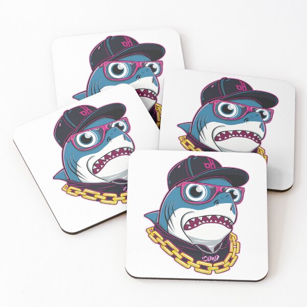 Item preview, Shark With Glasses Hip Hop designed and sold by TondaDasilva.