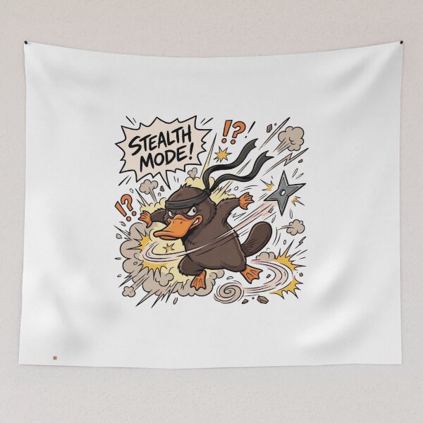 Item preview, Funny Ninja Platypus Stealth Mode Meme designed and sold by jeshands.