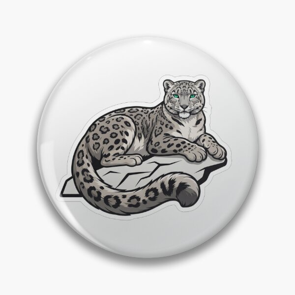 Item preview, Majestic Snow Leopard Resting On Rock designed and sold by Owcomm.