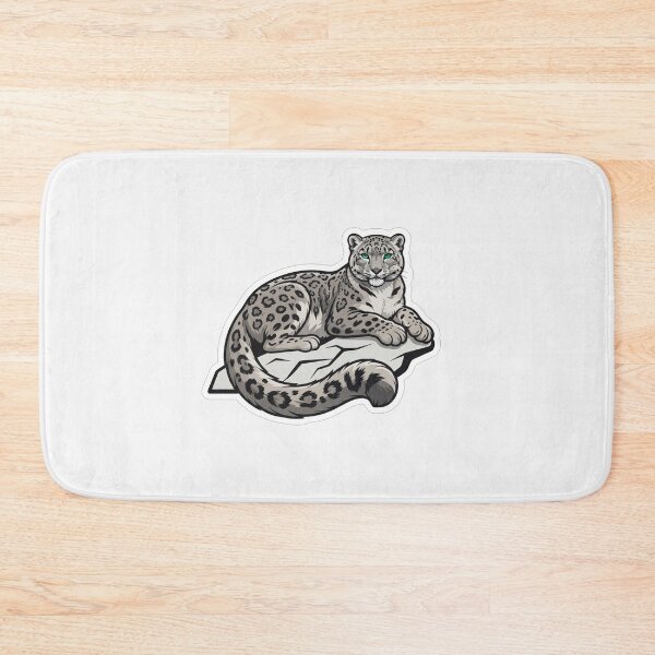 Item preview, Majestic Snow Leopard Resting On Rock designed and sold by Owcomm.