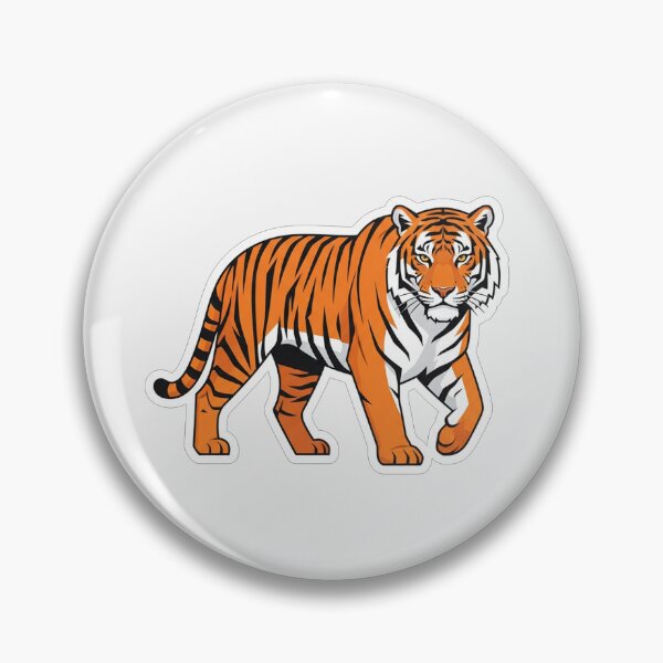 Item preview, Wild Majestic Bengal Tiger Prowling Illustration designed and sold by Owcomm.