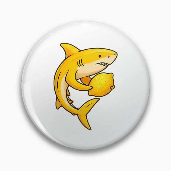 Item preview, Fruit Lemon Shark Vinyl Sticker  Water-Resistant  5-Inch Cute Aesthetic Decals designed and sold by TondaDasilva.