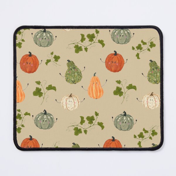Item preview, Kawaii Autumn Pumpkin Harvest Cozy with Green Leaves designed and sold by somecallmeninastudio .