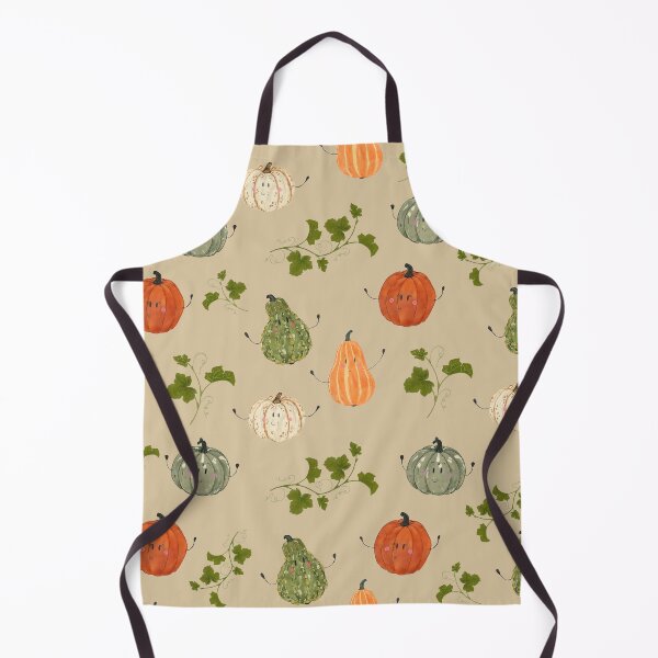 Item preview, Kawaii Autumn Pumpkin Harvest Cozy with Green Leaves designed and sold by somecallmeninastudio .
