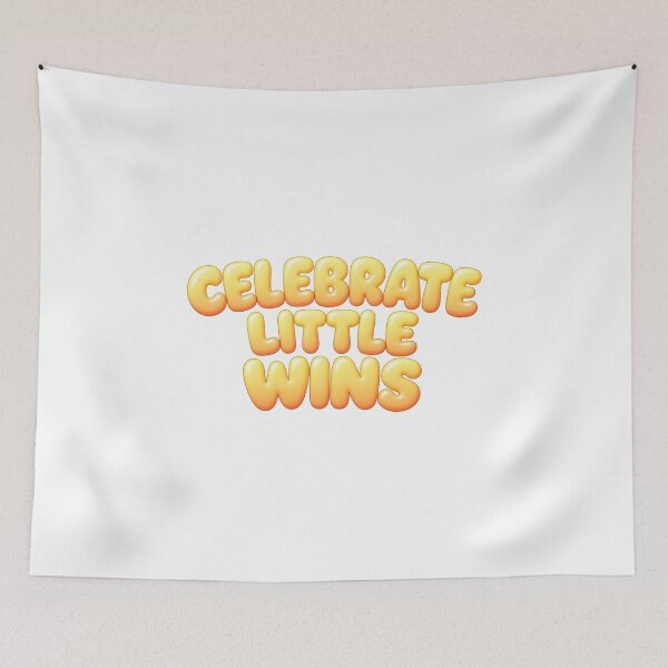 Item preview, Celebrate Little Wins Pastel Bubble Text designed and sold by Inkworksbyshery.