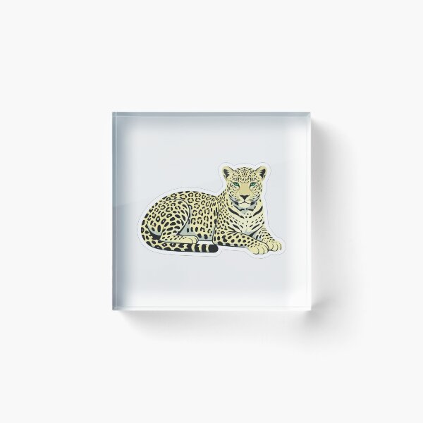 Item preview, Resting Leopard Wild Cat Illustration designed and sold by Owcomm.
