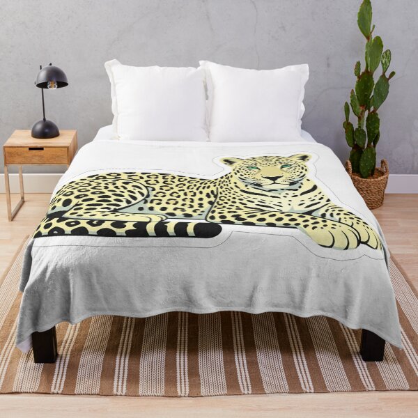 Item preview, Resting Leopard Wild Cat Illustration designed and sold by Owcomm.