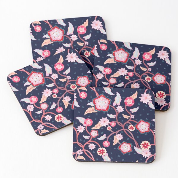 Item preview, Golden Botanical Rhapsody – Deep Navy designed and sold by Piret Victoria Ribas.