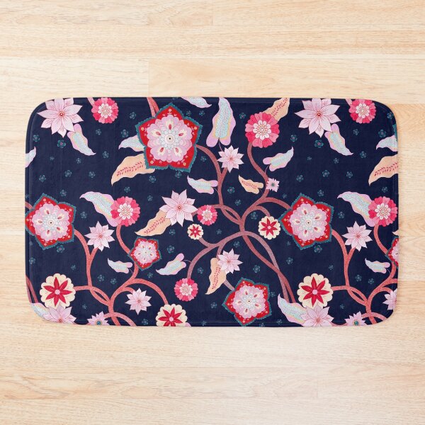 Item preview, Golden Botanical Rhapsody – Deep Navy designed and sold by Piret Victoria Ribas.
