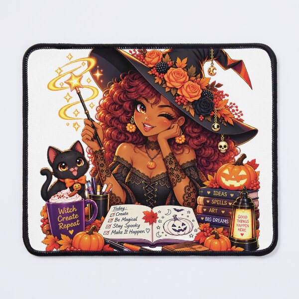Item preview, Spooky Creative Anime African American Witch designed and sold by Arlinda's Flavour.