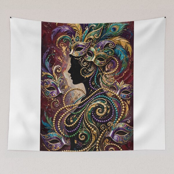 Item preview, Carnival Dancer Feather Headdress Art designed and sold by Legend Has It.