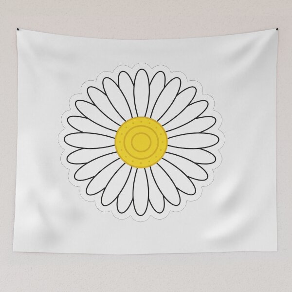 Item preview, Simple White Daisy Flower Botanical Illustration designed and sold by Owcomm.