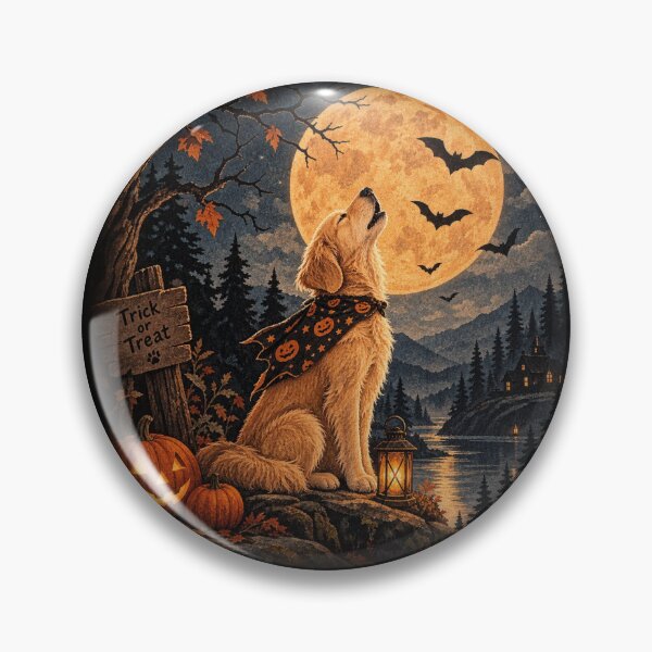 Item preview, Halloween Golden Retriever designed and sold by Petsthetic.