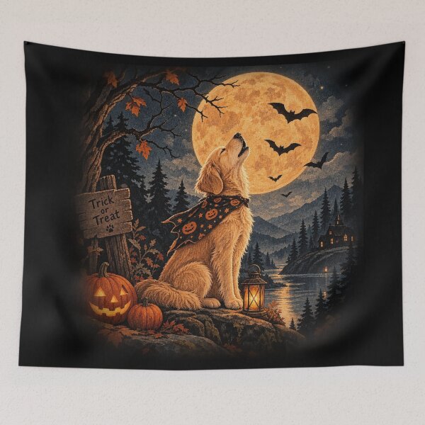Item preview, Halloween Golden Retriever designed and sold by Petsthetic.