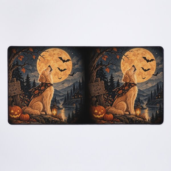 Item preview, Halloween Golden Retriever designed and sold by Petsthetic.