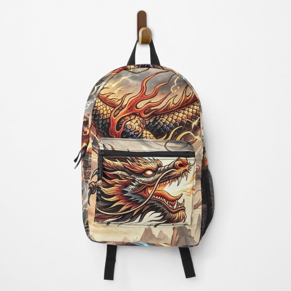 Item preview, Chinese Dragon - Fire and Lightning Fantasy Art designed and sold by Lucid Dream Pixel.