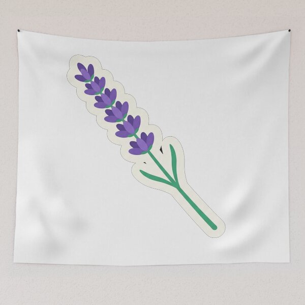 Item preview, Charming Purple Lavender Flower Botanical Illustration designed and sold by Owcomm.