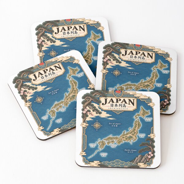 Item preview, Japan Archipelago Map — Vintage Japanese Cartography designed and sold by Larkfound Studio.