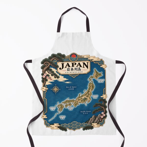 Item preview, Japan Archipelago Map — Vintage Japanese Cartography designed and sold by Larkfound Studio.