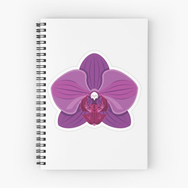 Item preview, Vibrant Purple Orchid Flower Vector Illustration designed and sold by Owcomm.