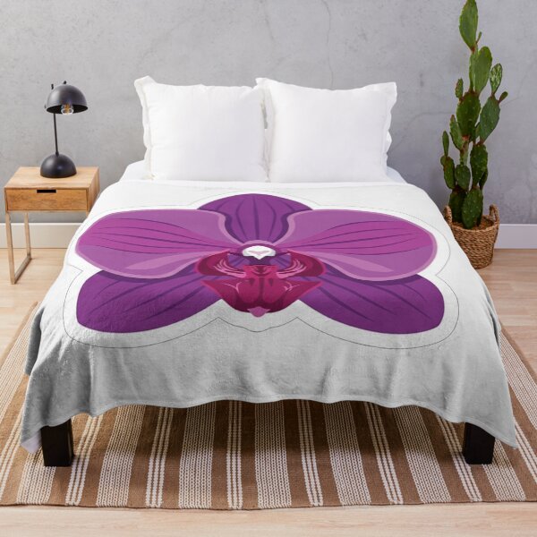 Item preview, Vibrant Purple Orchid Flower Vector Illustration designed and sold by Owcomm.
