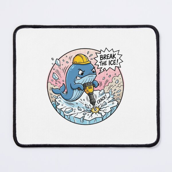 Item preview, Funny Whale Jackhammer Break The Ice Meme designed and sold by jeshands.