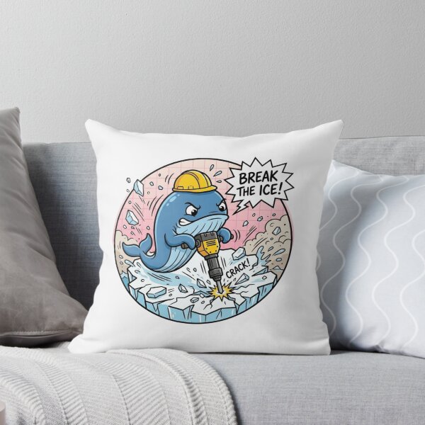 Item preview, Funny Whale Jackhammer Break The Ice Meme designed and sold by jeshands.