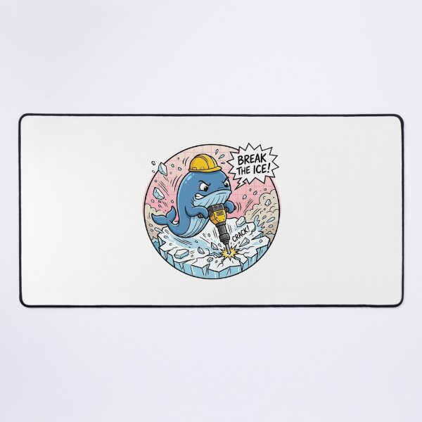 Item preview, Funny Whale Jackhammer Break The Ice Meme designed and sold by jeshands.