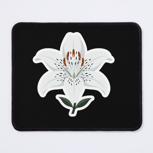 Item preview, Elegant White Lily Flower Illustration Nature Lover designed and sold by Owcomm.