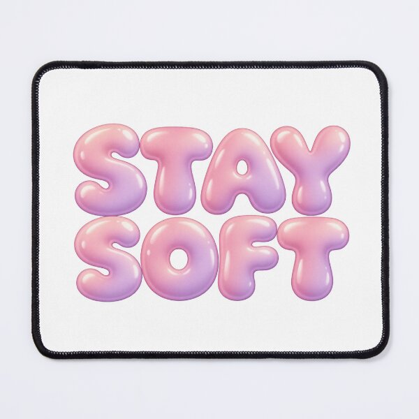 Item preview, Stay Soft Pastel Bubble Text designed and sold by Inkworksbyshery.