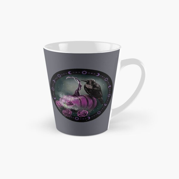 Item preview, Celestial Raven on Purple Pumpkin – Gothic Moonlit Autumn Art designed and sold by ArtistsAtticWI.