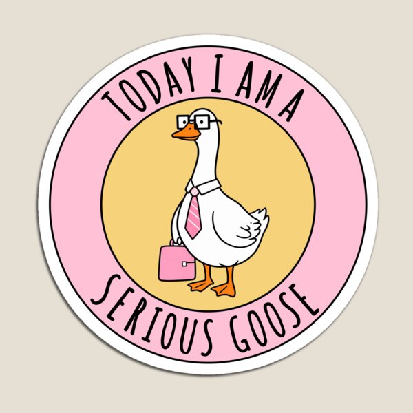 Item preview, Today I Am A Serious Goose designed and sold by PatternFariss.