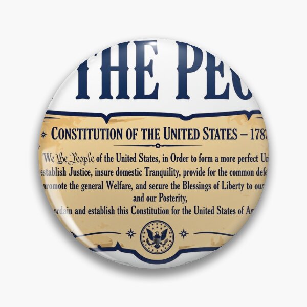 Item preview, We The People Patriotic Sticker designed and sold by FlatTees.