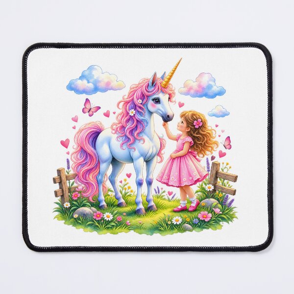 Item preview, Enchanting unicorn with a girl designed and sold by bambinella.de.